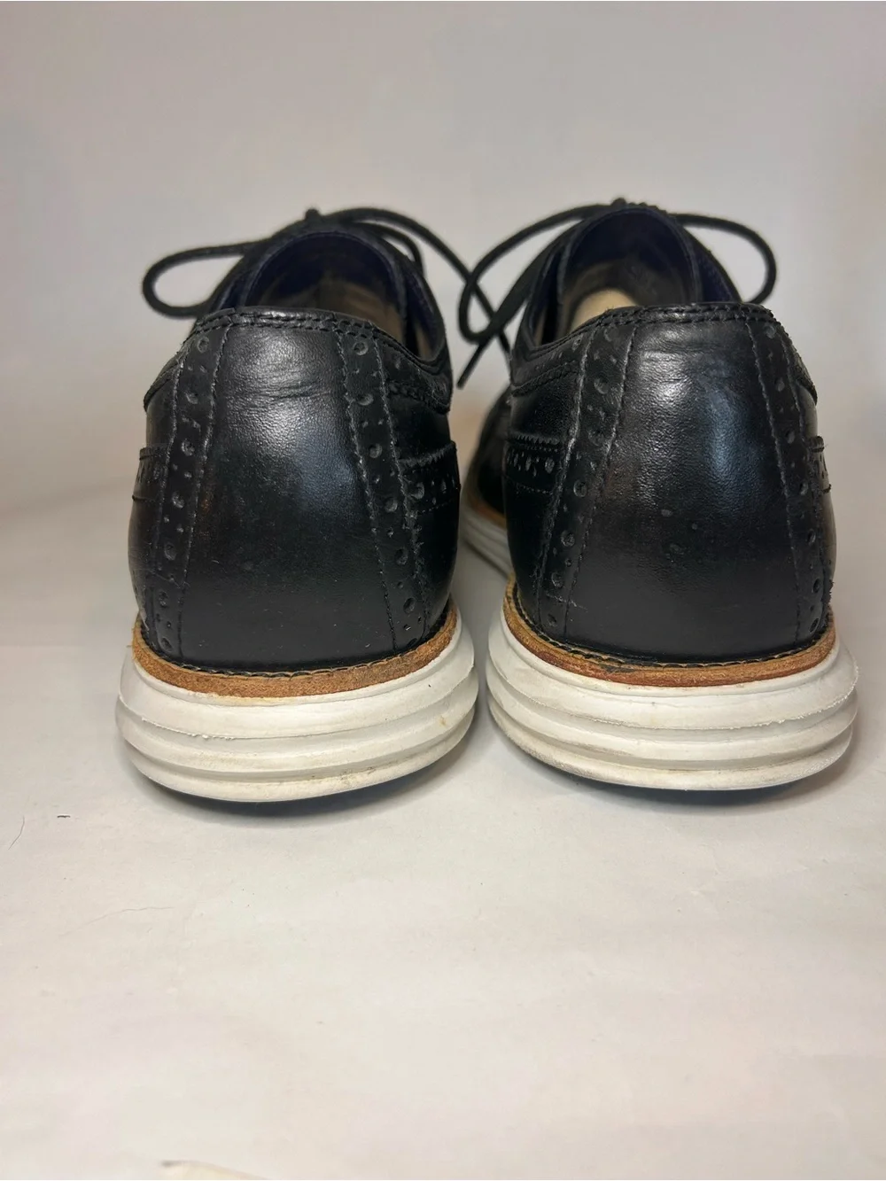 Cole Haan Men’s Long LunarGrand Wingtip Oxford‎ Shoe Black Size 13 M Classic